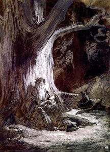My Dore Viviane And Merlin — Paul Gustave Doré