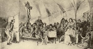Repast — Vasily Grigoryevich Perov