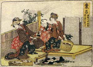 Kuwana — Katsushika Hokusai, Japanese Landscape Painting