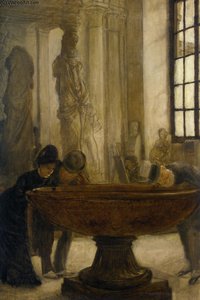At The Louvre — Jacques Joseph Tissot