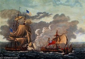 The Taking Of The English Vessel 'the Java — Ambroise Louis Garneray