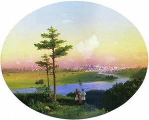 View Of Moscow From Sparrow Hills — Ivan Konstantinovich Aivazovsky