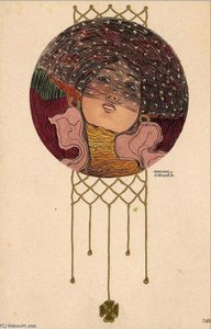 Girls Heads In A Circle — Raphael Kirchner