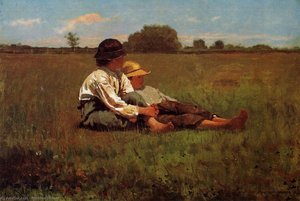 Boys In A Pasture — Winslow Homer, American Realism