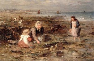 The Mussel Gatherers — William Marshall Brown
