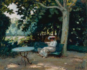 Reading at the Garden, (1903)