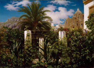 Garden Of An Inn, Capri — Sir Frederic Lord Leighton
