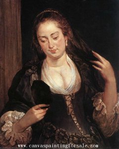 Woman With A Mirror — Peter Paul Rubens