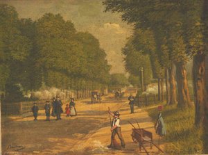 La grille de l'avenue de Picardie (aujourd'hui avenue des Etats Unis)