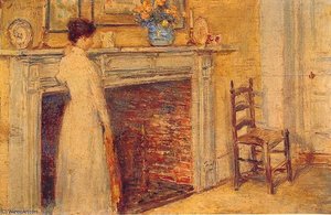 The Fireplace — Frederick Childe Hassam