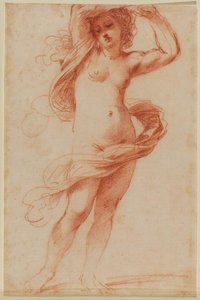 Standing Female Nude — Guercino