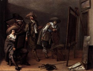 Art-lovers in a Painter's Studio