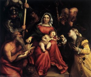 Mystic Marriage Of St Catherine — Lorenzo Lotto, Renaissance