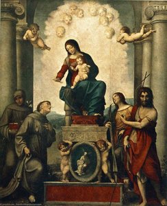 Madonna With St. Francis — Antonio Allegri Da Correggio, Renaissance