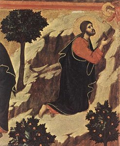 Agony In The Garden (detail) — Дучио, Late Gothic