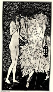 The Mysterious Rose Garden — Aubrey Vincent Beardsley, Art Nouveau