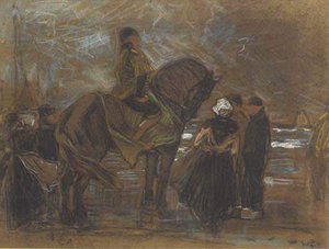 Awaiting The Arrival Of The Fleet At Scheveningen — Wilhelmus Hendrikus Petrus Johannes Zwart