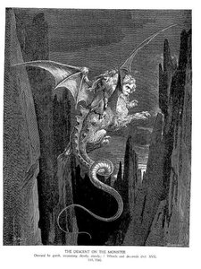 The Descent On The Monster — Paul Gustave Doré, Romanticism