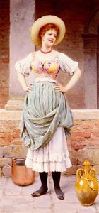 An Affectionate Glance — Eugen Von Blaas