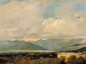 Landscape With Mountains — Richard Parkes Bonington