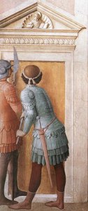 St Lawrence Receives The Treasures Of The Church (detail) — Fra Angelico