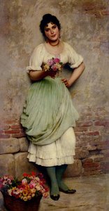 The Flower Seller — Eugen Von Blaas