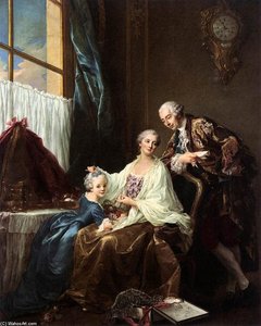 Family Portrait — François Hubert Drouais, Rococo