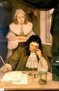Leeuwenhoek With His Microscope — Ernest Board