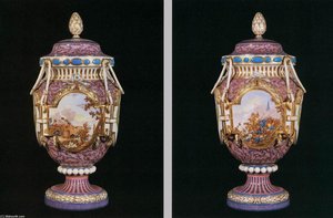 Pair Of ''antique Ferrés'' Vases — Jean Louis Morin