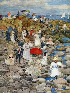 Rocky Shore — Maurice Brazil Prendergast