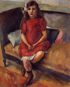 Young Girl In Red — Julius Mordecai Pincas