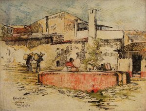 The Pink Fountain At Jalapa — Helen Hyde