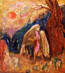 Jakob Ringt Mit Dem Engel — Odilon Redon, Symbolismus