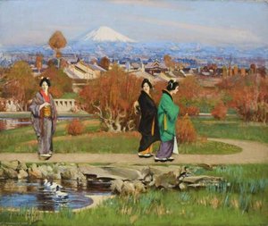 In A Tokyo Garden — George Henry
