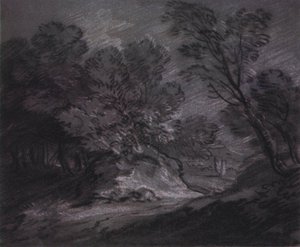 Forest Landsape With Mountain — Thomas Gainsborough, Classicism