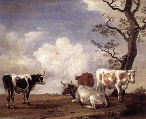 Four Bulls — Paulus Potter, Romanticism