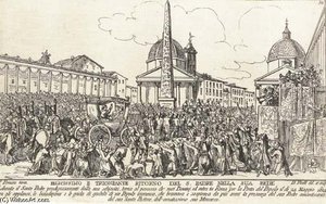 The Pope Versus Napoleon - Five Plates — Bartolomeo Pinelli