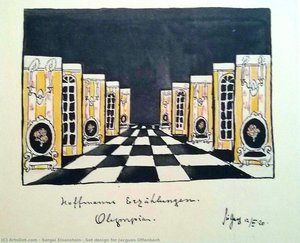 Set Design For Jacgues Offenbach — Sergei Eisenstein
