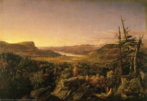 View Of Greenwood Lake, New Jersey — Jasper Francis Cropsey, Hudson River School