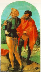 Zwei Musiker, Ca. 1504, Wallraf-richartz-museum, Köln — Albrecht Dürer