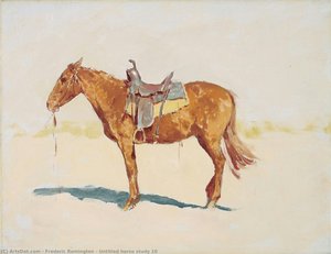 Estudio De Caballo Sin Título 10 — Frederic Remington