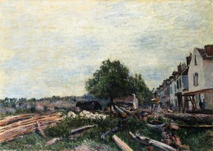 Construction Site At Saint Mammes — Alfred Sisley