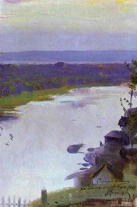 River Belaya — Mikhail Nesterov