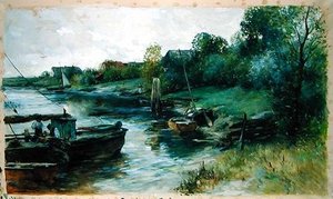 View Of The Este At Cranz — Thomas Ludwig Herbst