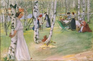 Breakfast In The Open (frukost I Det Gröna) — Carl Larsson