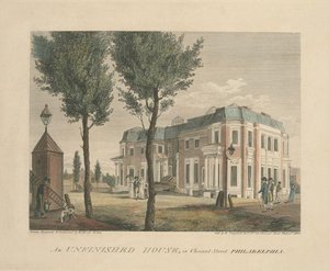 An Unfinished House, In Chestnut Street Philadelphia — Thomas Birch