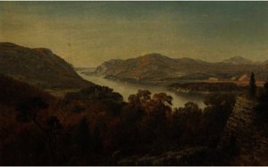 View Of Hudson River From Ruins At Fort Putnam — David Johnson