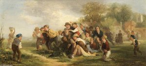 A Football Game — Thomas George Webster