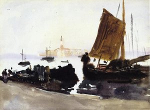 Venice, Sailing Boat — John Singer Sargent, Impressionist Realism