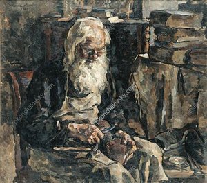 Vissarion A Shoemaker At Work — Pyotr Konchalovsky